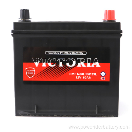 12v 60ah N60 55D23 lead-acid car starting battery